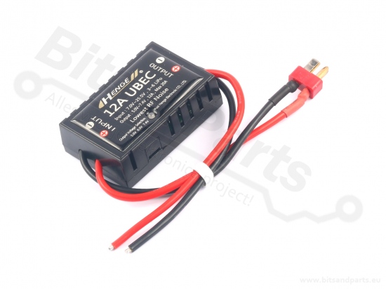 Spanningsconverter DC-DC UBEC - Uin:7-25,5V Uout:5/6/7,4V 12A/20A max.